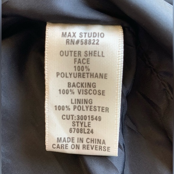 Max Studio faux leather vest. Size L - Picture 6 of 7